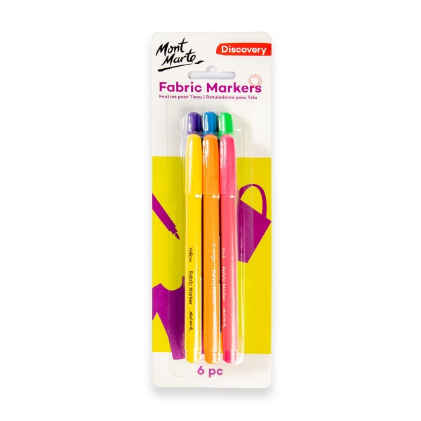 Picture of Mont Marte Discovery Fabric Markers Set - 6 Pieces