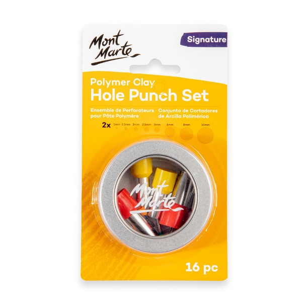 Picture of Mont Marte Polymer Clay Hole Punch Set - 16 Pieces
