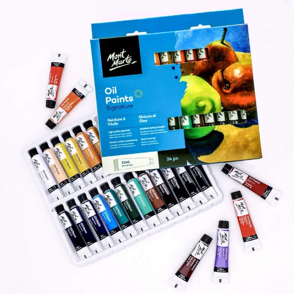 Picture of Mont Marte Oil Paints Set - 24 Pieces