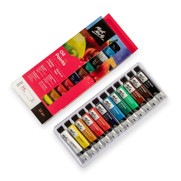 Picture of Mont Marte Oil Paints - Set of 12 (12ml)