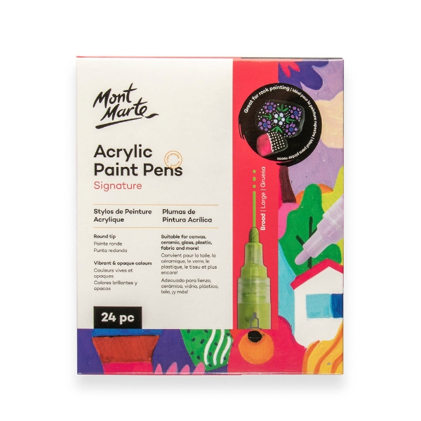 Picture of Mont Marte Acrylic Paint Pens Set - 24 Pieces