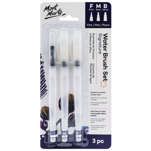 Picture of Mont Marte Water Brush Set - 3 Pieces