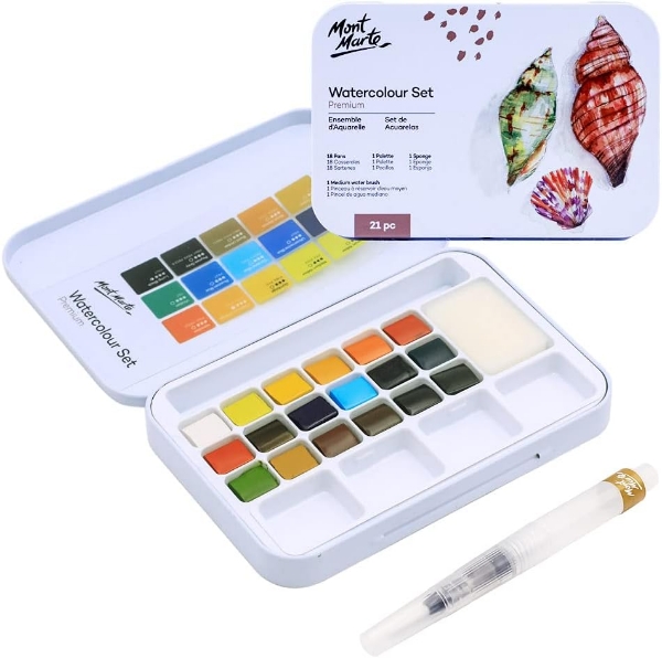 Picture of Mont Marte Premium Watercolour Set - 21 Pieces