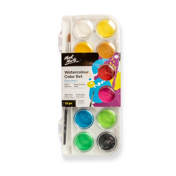 Picture of Mont Marte Discovery Watercolour Cake Set - 13 Pieces