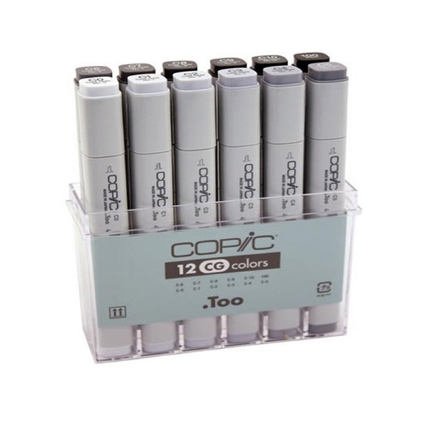 Picture of Copic Markers Cool Grey - Set of 12 (CG12)