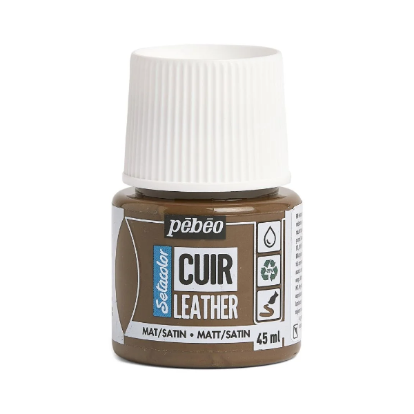 Picture of Pebeo Setacolor Leather Paint - Expresso Brown-618 (45ml)