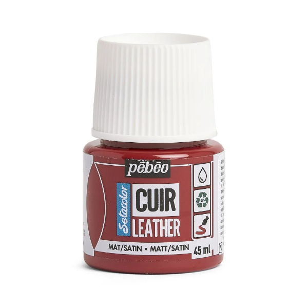 Picture of Pebeo Setacolor Leather Paint - Deep Red-606 (45ml)