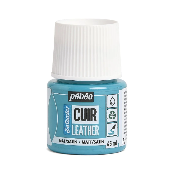 Picture of Pebeo Setacolor Leather Paint - Turquoise Blue-613 (45ml)