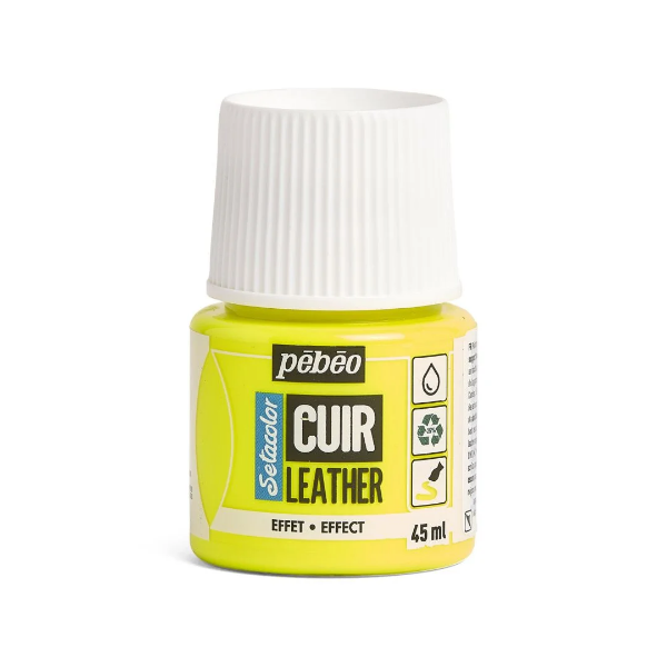Picture of Pebeo Setacolor Leather Paint - Fluorescent Yellow-647 (45ml)