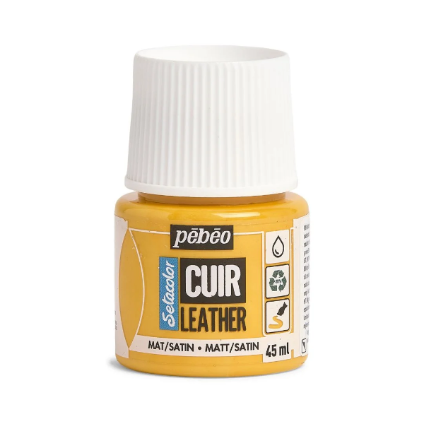 Picture of Pebeo Setacolor Leather Paint - Sunflower Yellow-603 (45ml)