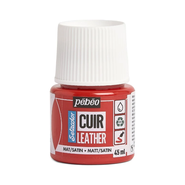 Picture of Pebeo Sc Leather Paint - Intense Red-605 (45ml)
