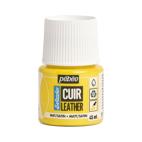 Picture of Pebeo Setacolor Leather Paint - Vivid Yellow-602 (45ml)