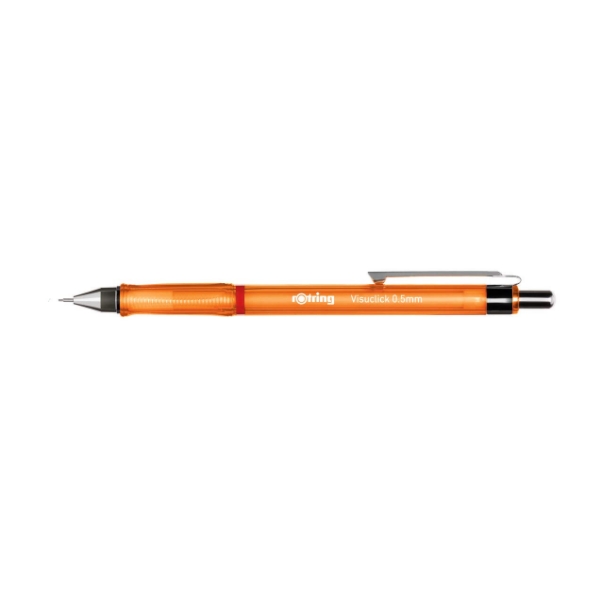 Picture of Rotring Visuclick Mechanical Pencil 0.5mm with HB Lead (Orange)