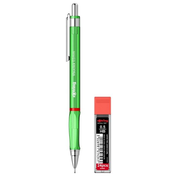 Picture of Rotring Visuclick Mechanical Pencil 0.5mm with HB Lead (Green)