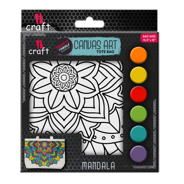 Picture of i Craft DIY Canvas Tote Bag Art Kit