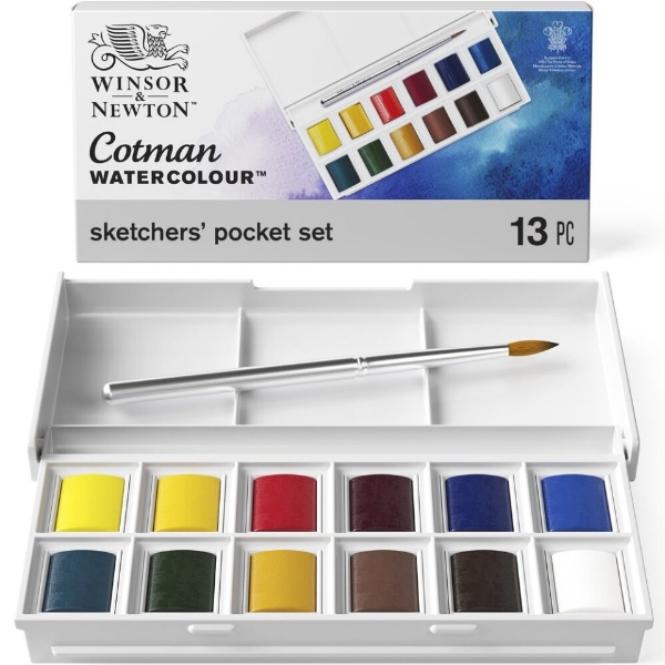 Picture of Winsor & Newton Cotman Watercolor Sketchers Pocket Box Set 14