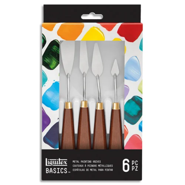 Picture of Liquitex Basics Metal Painting Knives Set of 6 