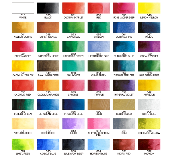 Picture of Kuretake Gansai Tambi Watercolour Set of 48