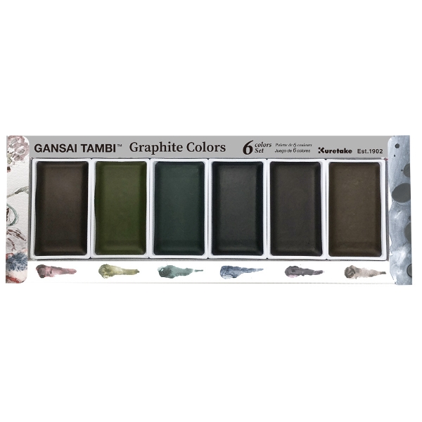 Picture of GANSAI TAMBI GRAPHITE WATER COLORS SET OF 6