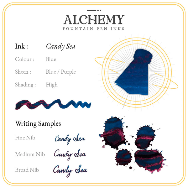 Picture of Endless Alchemy Fountain Pen Inks - Candy Sea 45 ML