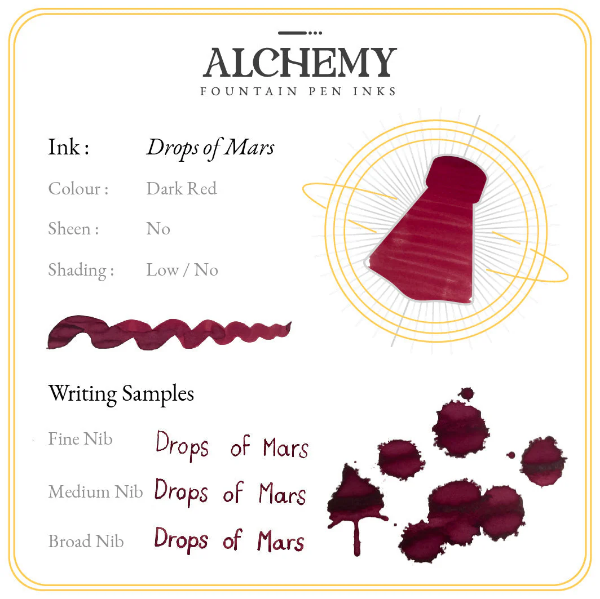 Picture of Endless Alchemy Fountain Pen Inks - Drops of Mars 45 ml