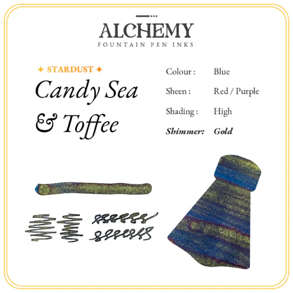 Picture of Endless Alchemy Fountain Pen Inks - Stardust - Candy Sea and Toffee 45 ML