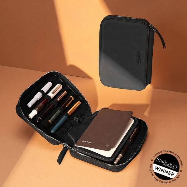 Picture of Endless Companion Leather Adjustable Pen Pouch 10 Pens - Black