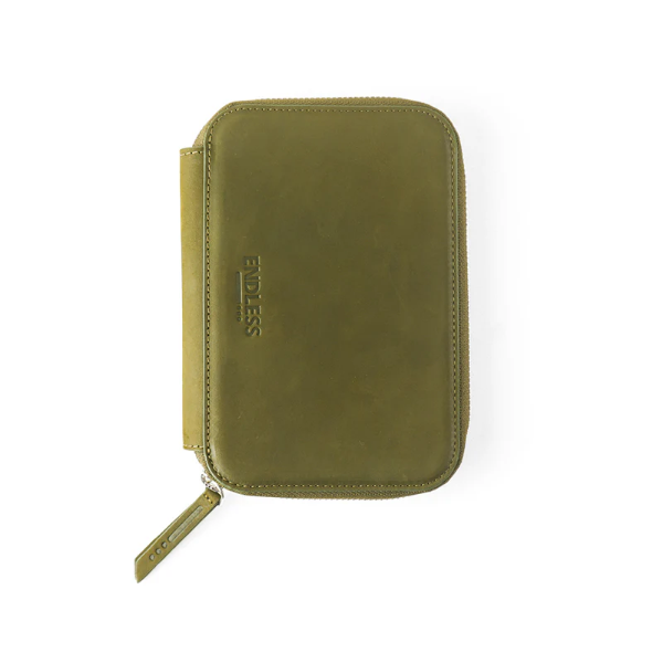 Picture of Endless Companion Leather Adjustable Pen Pouch 5 Pens - Green