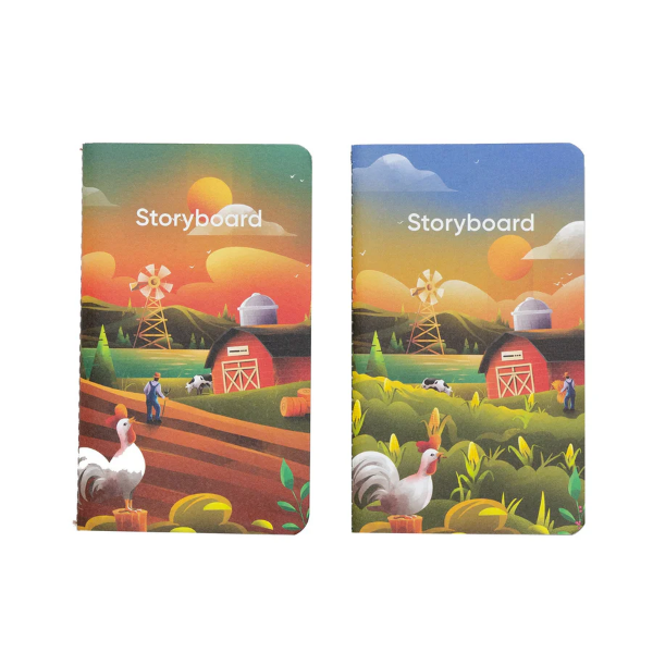 Picture of Endless Storyboard Pocket Notebook Pack of 2-THE FARM