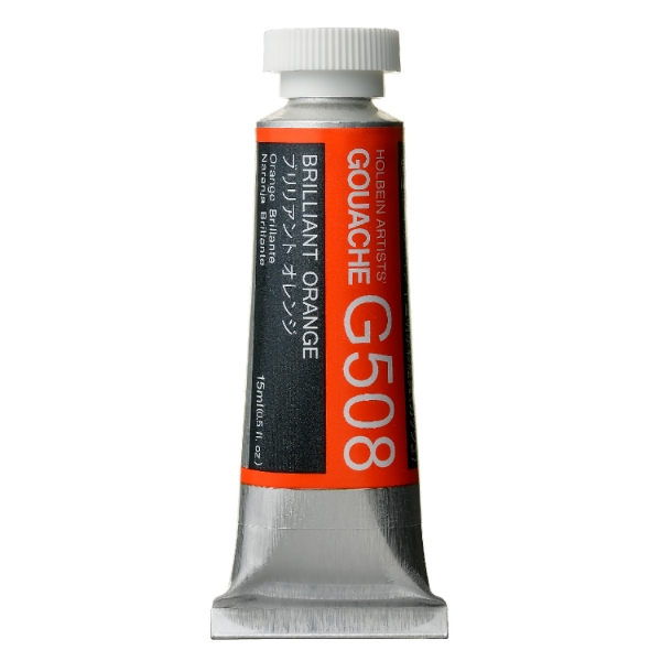 Picture of Holbein Gouache Brilliant Orange A 15ml -G508                                                                                                                                                                                                                                                                                                                                                                   