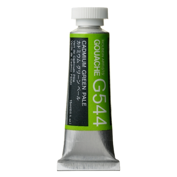 Picture of Holbein Gouache Cadmium Green Pale D 15ml -G544                                                                                                                                                                                                                                                                                                                                                                 