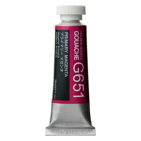Picture of Holbein Gouache Primary Magenta A 15ml -G651                                                                                                                                                                                                                                                                                                                                                                    