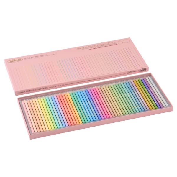 Picture of HOLBEIN ARTIST COLORED PENCIL PASTEL SET OF 50-OP936                                                                                                                                                                                                                                                                                                                                                            