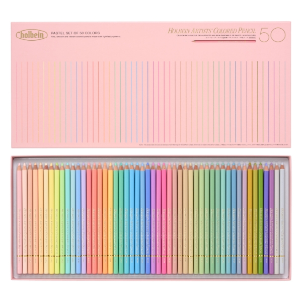 Picture of HOLBEIN ARTIST COLORED PENCIL PASTEL SET OF 50-OP936                                                                                                                                                                                                                                                                                                                                                            