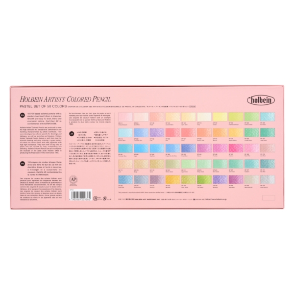 Picture of HOLBEIN ARTIST COLORED PENCIL PASTEL SET OF 50-OP936                                                                                                                                                                                                                                                                                                                                                            