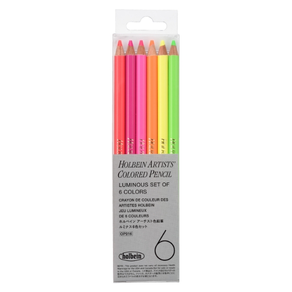 Picture of Holbein Color Pencil Luminous Set of 6 Colors -OP916                                                                                                                                                                                                                                                                                                                                                            
