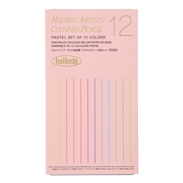 Picture of Holbein Color Pencil Set of 12C SOFT PASTEL set -OP903