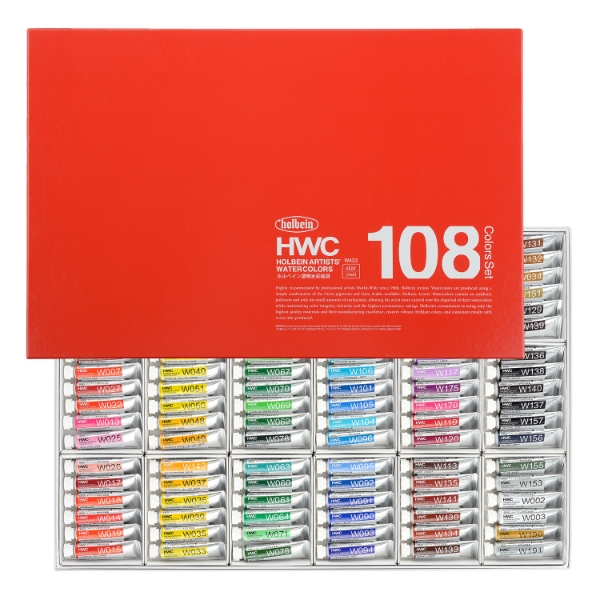 Picture of Holbein Artist Water Colour Set of 108X5ml - W422                                                                                                                                                                                                     