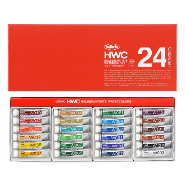 Picture of Holbein Artist Watercolour Set of 24X5ml  -W405         