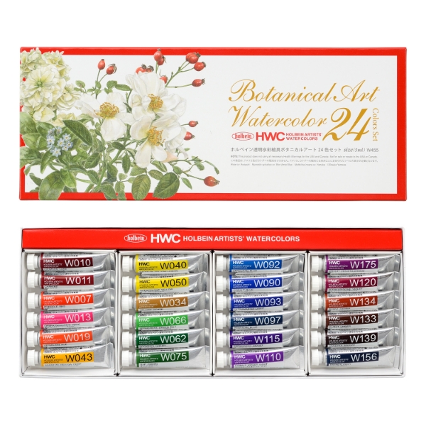 Picture of HOLBEIN BOTANICAL ART WATERCOLOR SET OF 24-W455                                                                                                                                                                                                                                                                                                                                                                 