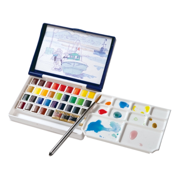 Picture of Holbein Artist Watercolour Half Pan Set Of 36-PN698                                                                                                                                                                                                                              