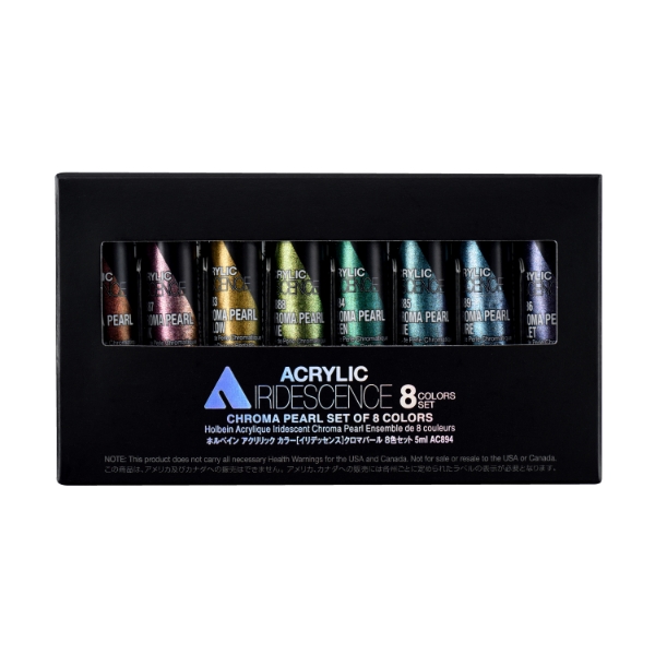 Picture of Holbein Iridescence 8 Colors Set  Chromapearl -AC894                                                                                                                                                                                                                                                                                                                                                            