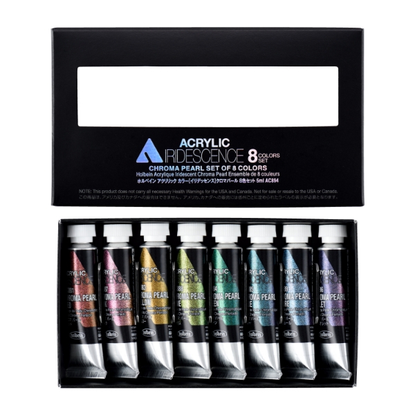 Picture of Holbein Iridescence 8 Colors Set  Chromapearl -AC894                                                                                                                                                                                                                                                                                                                                                            