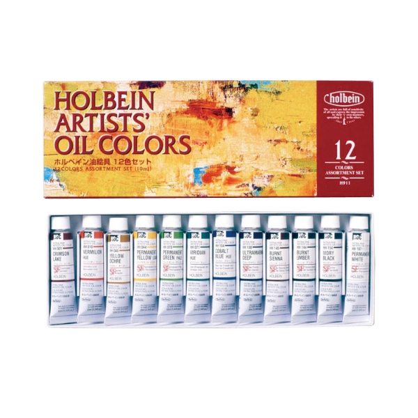 Picture of Holbein Oil Color 12 Color Set 10ml -H911                                                                                                                                                                                                                                                                                                                                                                       