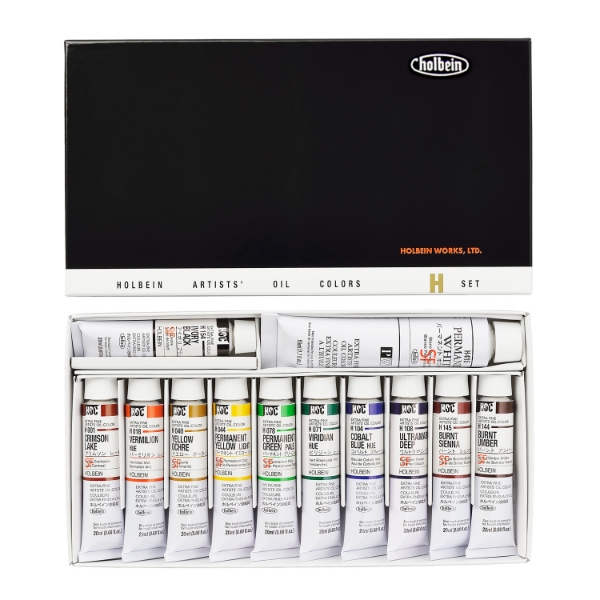 Picture of HOLBEIN OIL COLOUR/H SET OF 12X20ML-H905                                                                                                                                                                                                                                                                                                                                                                        