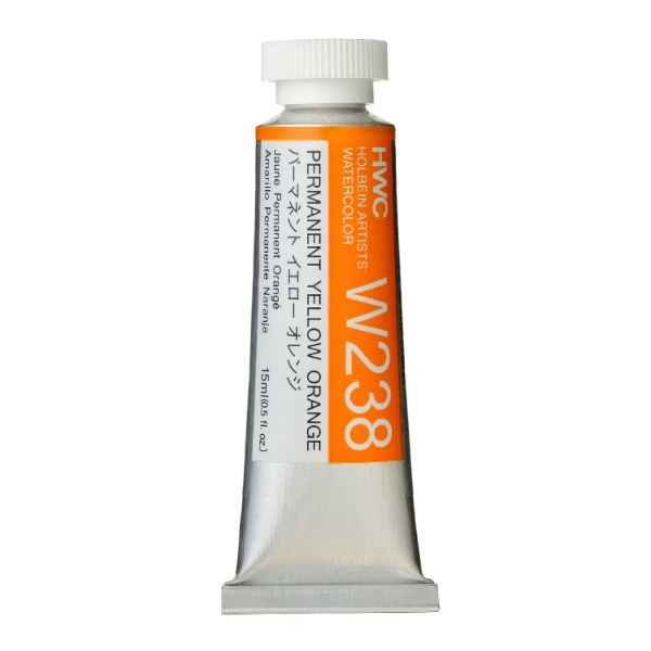 Picture of HOLBEIN AWC PERMANENT YELLOW ORANGE A 15ML (W238)                                                                                                                                                                                                                                                                                                                                                               