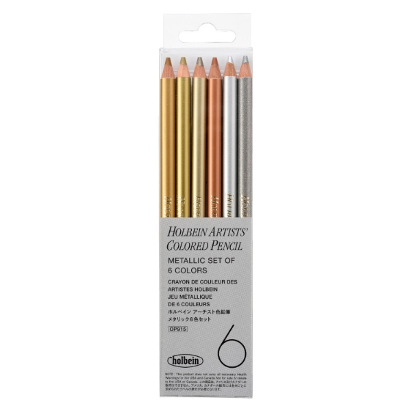 Picture of Holbein Color Pencil Metallic Set of 6-OP915