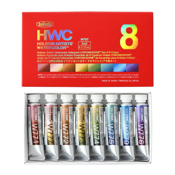 Picture of Holbein AWC Set of 8 CHROMASHINE 5ml-W797