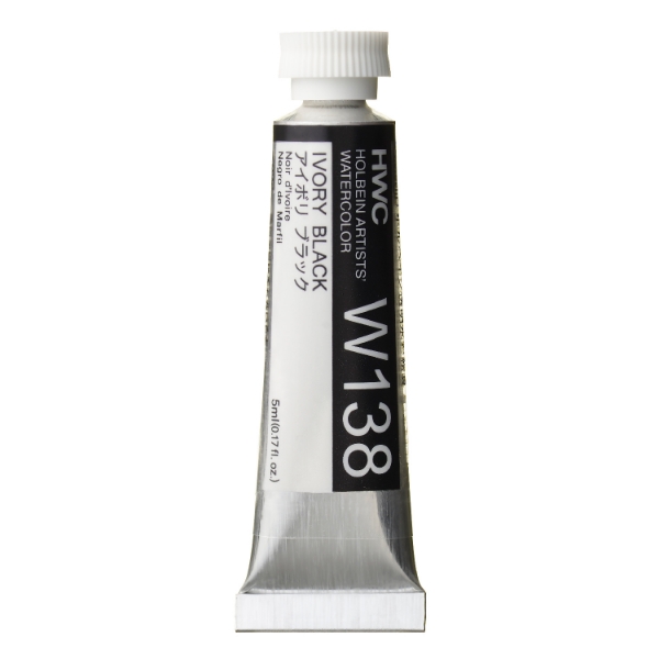 Picture of Holbein AWC Ivory Black A 5ml-W138