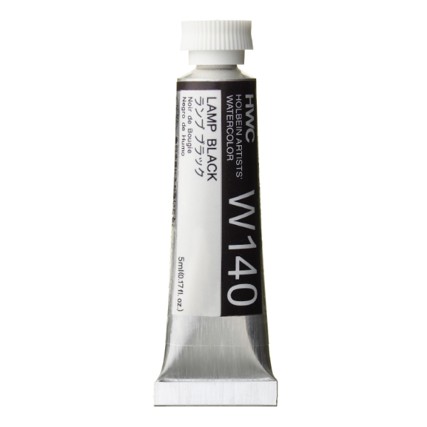Picture of Holbein AWC Lamp Black A 5ml-W140